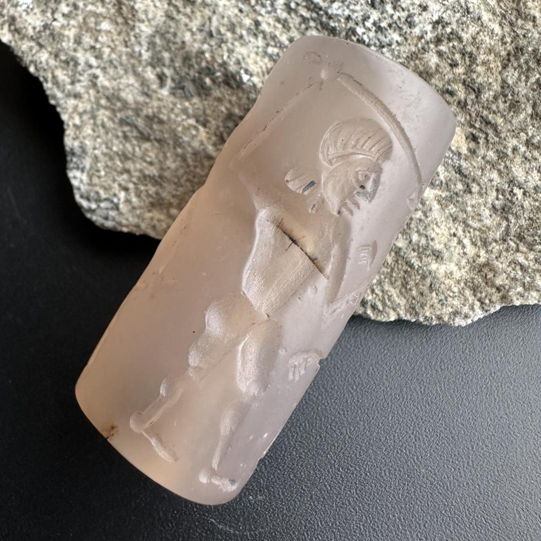 円筒印章 古代メソポタミア文明 英雄と怪物 スタンプ パワーストーン 1494