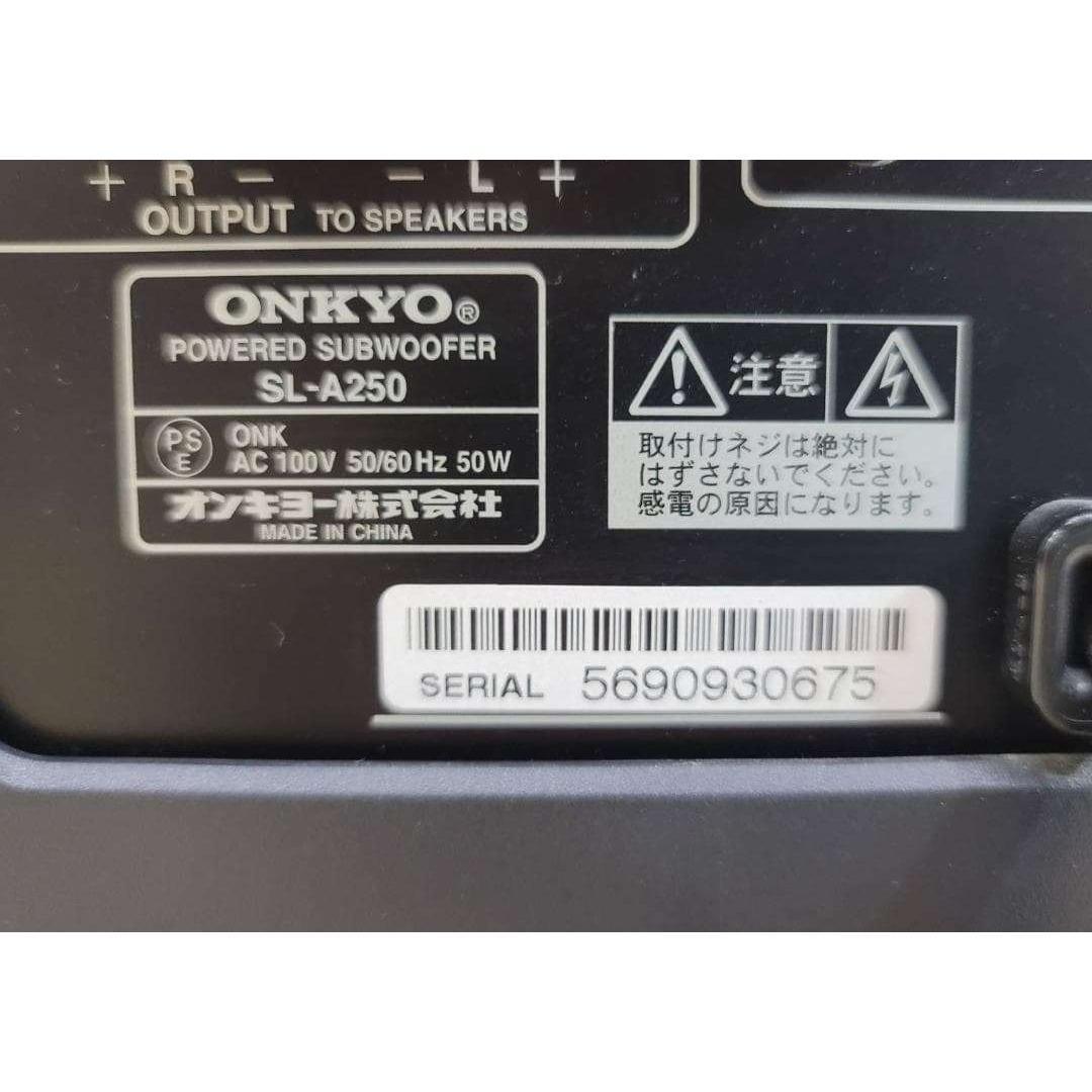【良品】ONKYO サブウーファーシステム SL-A250(D)