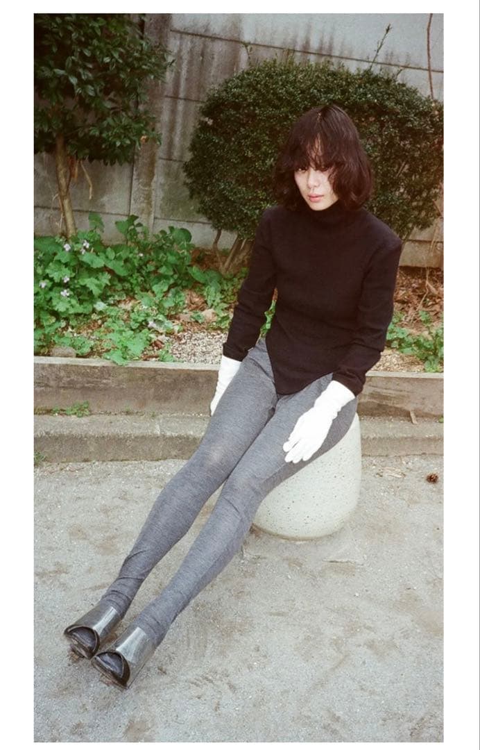 pan wool tights GRAY グレー