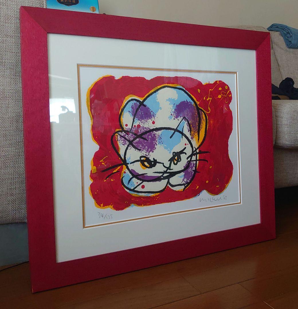 H*u様 マイケル・ルー シルクスクリーン 版画 猫 cat Michael L