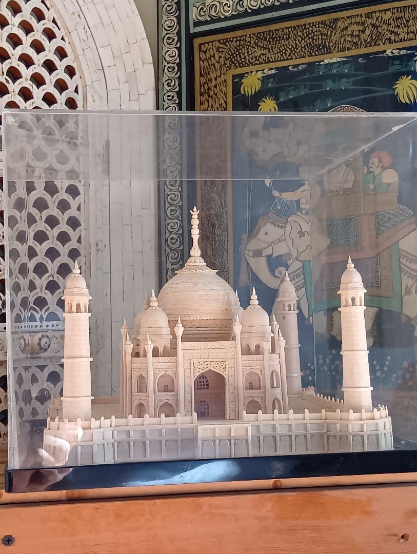 タージ-マハル ミニチュア置物　マハラジャおぼん　アンティーク ハンドメイド