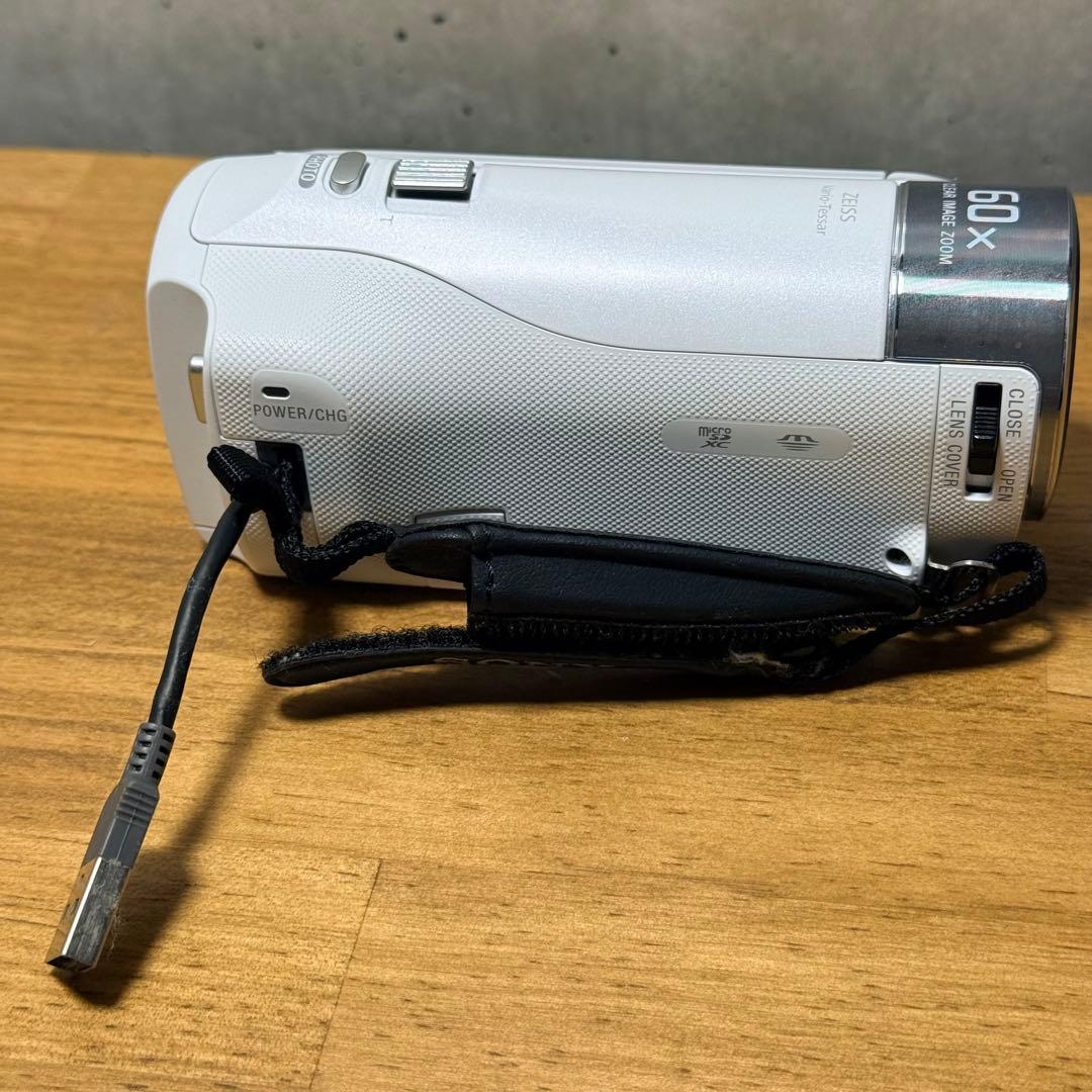 ◼︎SONY HDR CX-470◼︎コンパクト ビデオカメラレコーダー　白