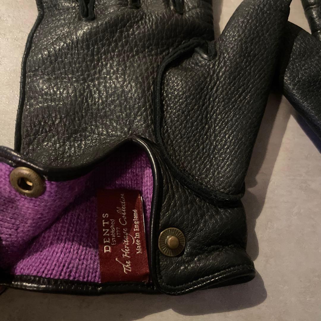 DENTS レザーグローブ　手袋　ブラック