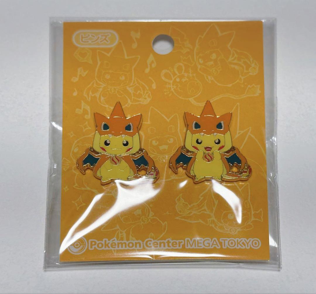ポケモンセンター メガトウキョー オープン ロゴ ピンズ リザードン ピカチュウ