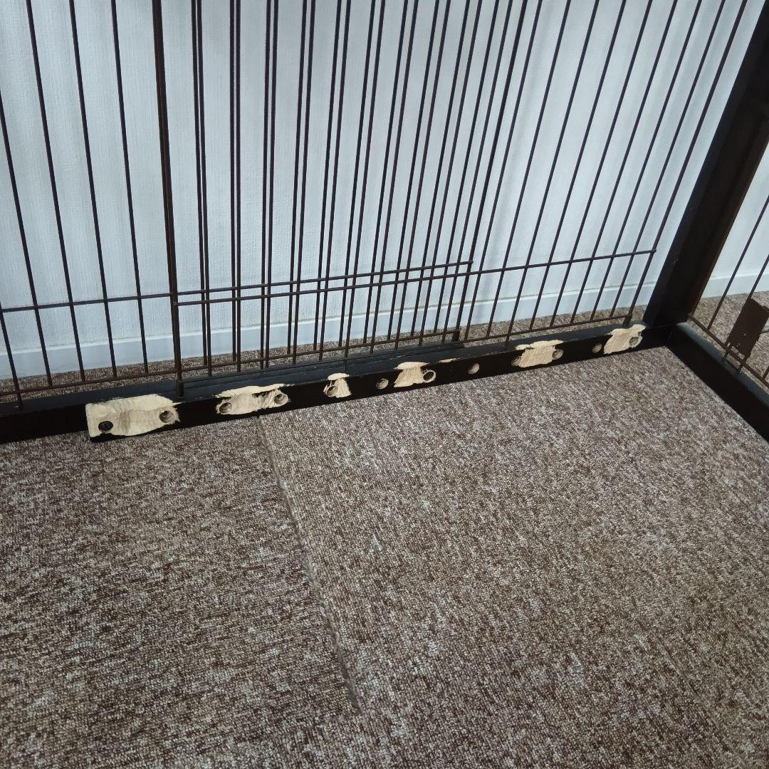 【室内のみ利用】リッチェル 木製ペットサークル／ダークブラウン