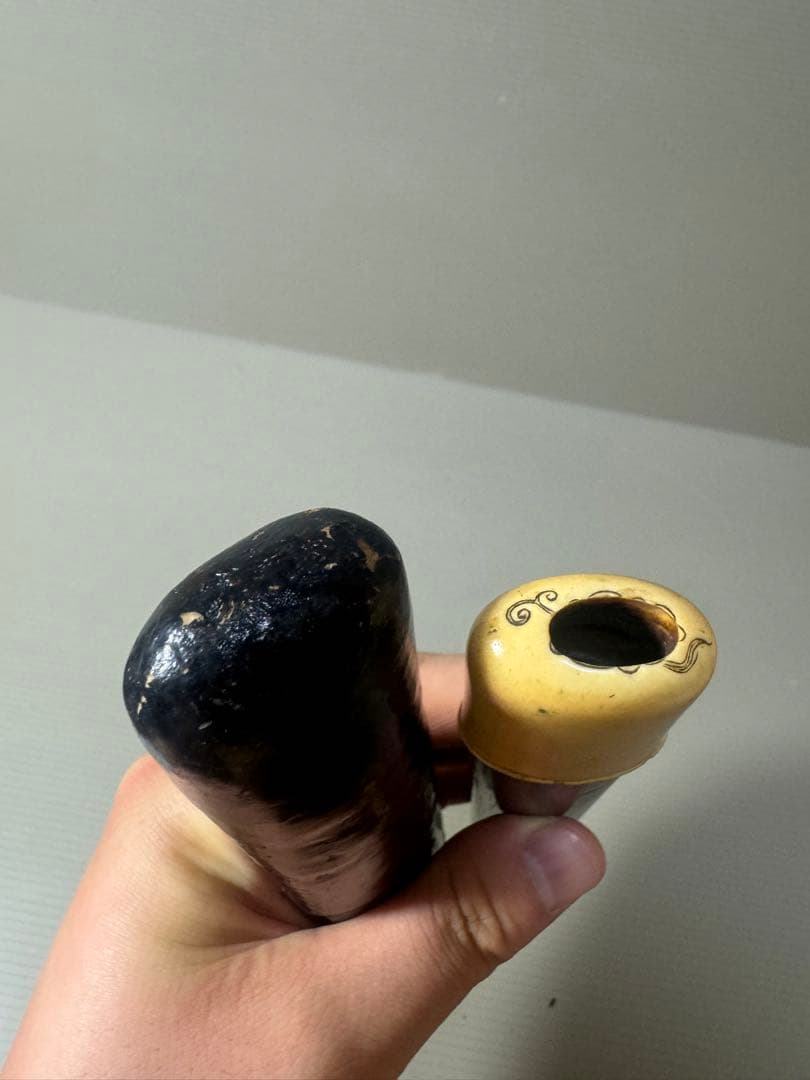 2124 時代物　煙道具　煙草入れ　キセル　2本