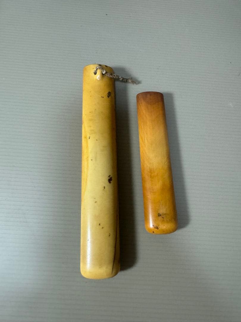 2124 時代物　煙道具　煙草入れ　キセル　2本