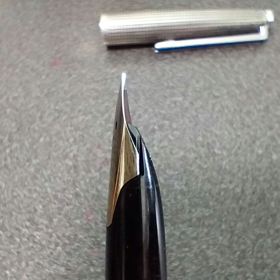 Z04）パイロット カスタム 万年筆 スターリング シルバー 銀製 ペン先18金