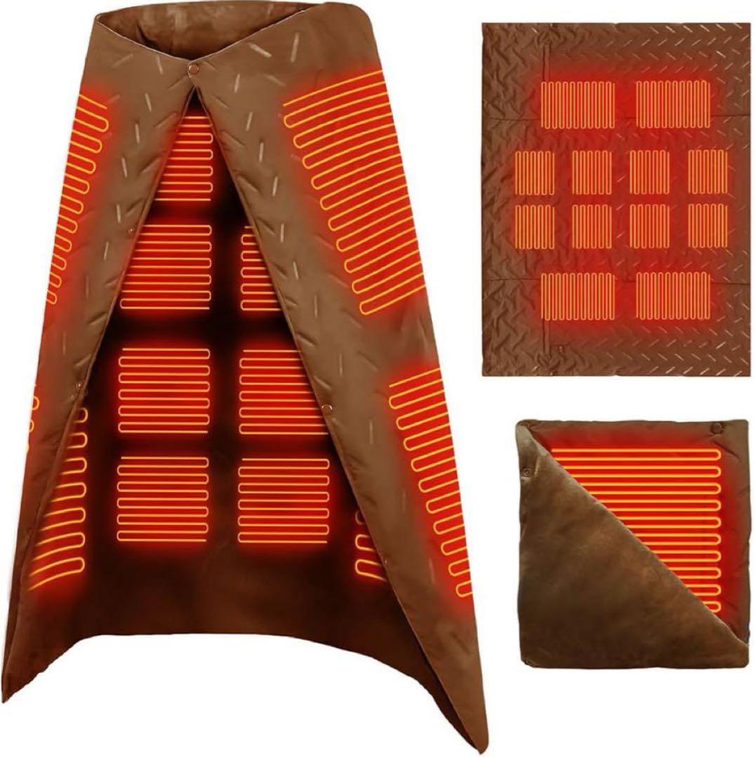 1点限り✨[Yihai] 電気毛布 ひざ掛け ブランケット USB