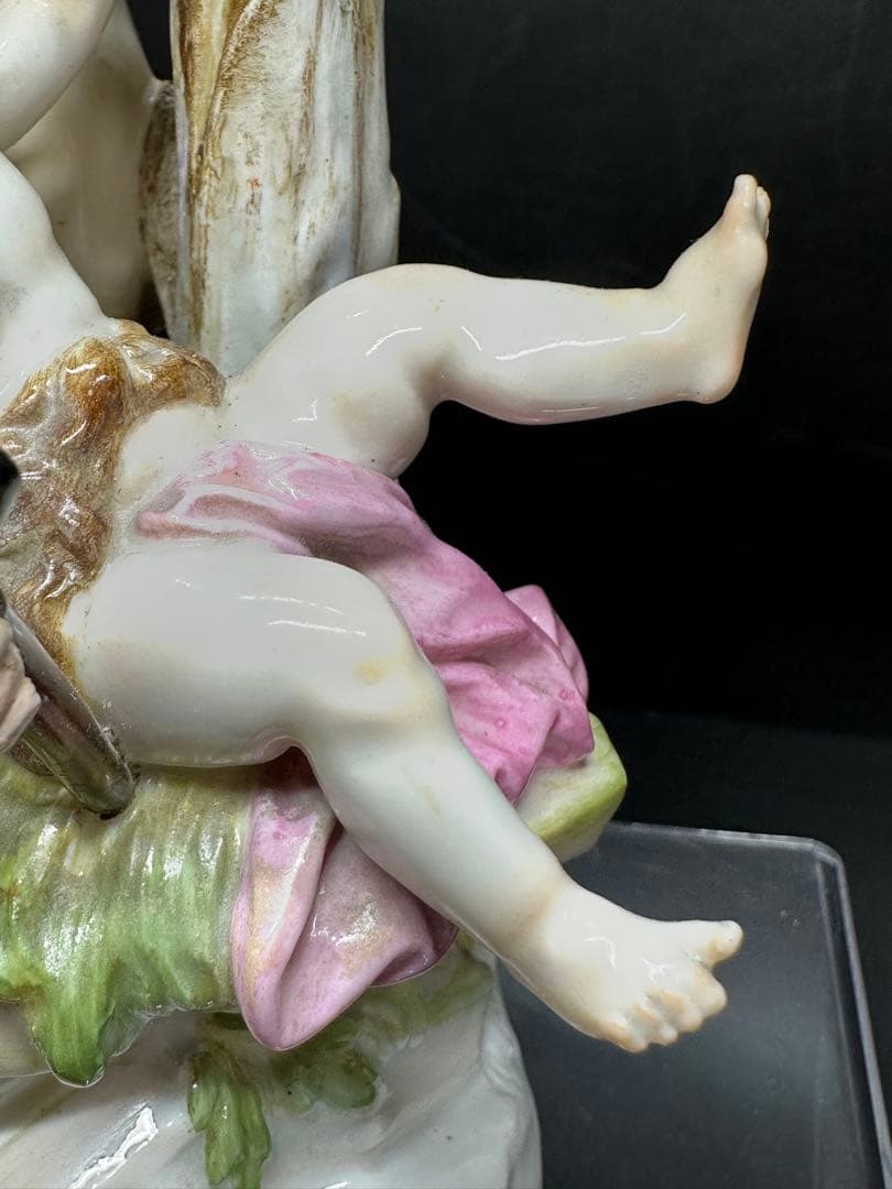 マイセン　「木の下の天使」　高さ20cm トヒチ　東ゆ7-0217⭐︎2