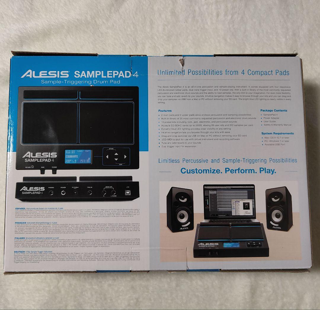 (きょう)《美品》ALESIS SAMPLEPAD 4　箱ほか付属品有り