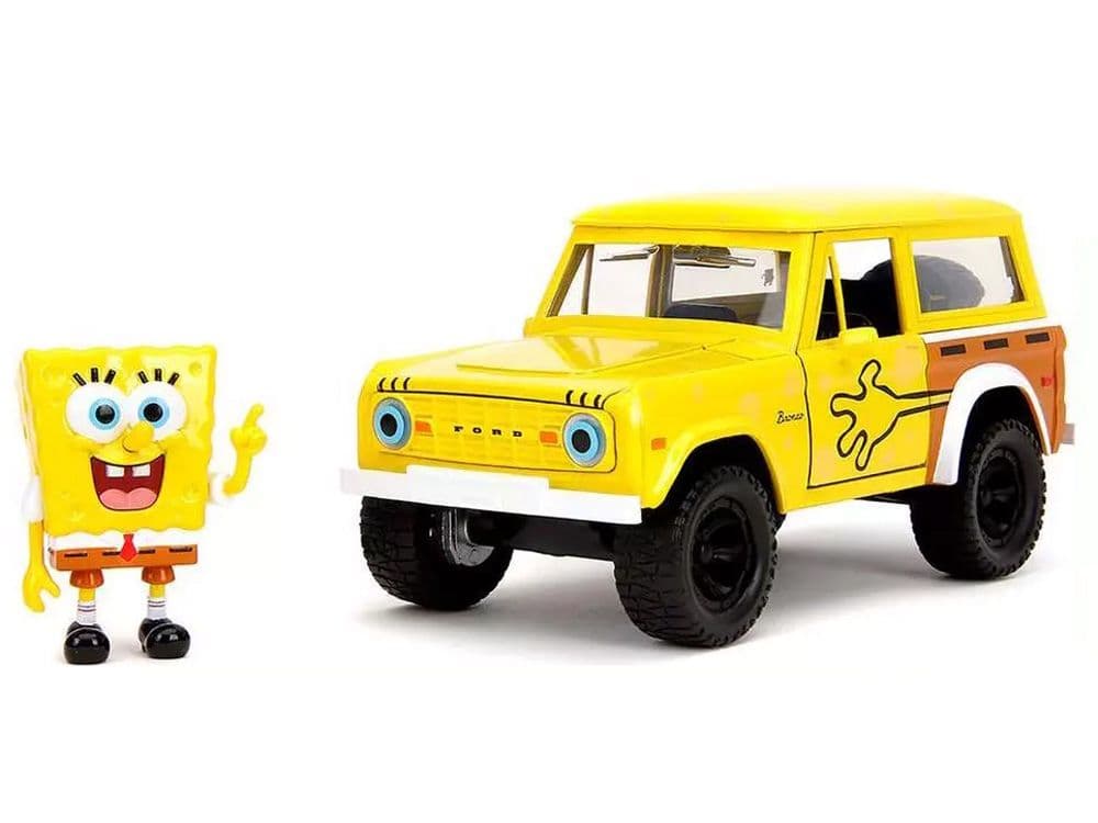 JADA 1973 フォード・ブロンコ & スポンジボブ・フィギア