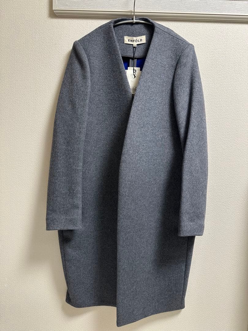 ENFOLD ノーカラー チェスターコート 36新品未使用