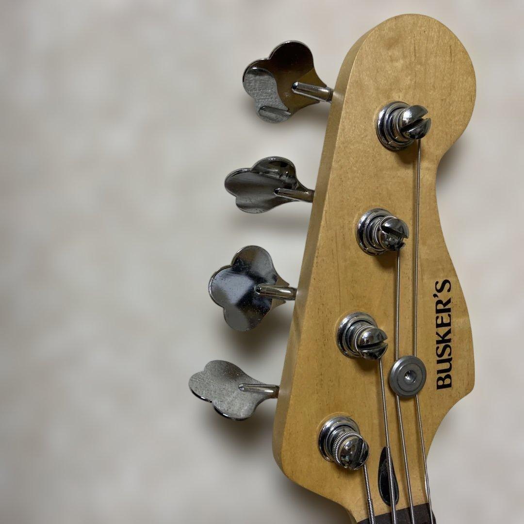 レッド エレキベース used ストラップ付き