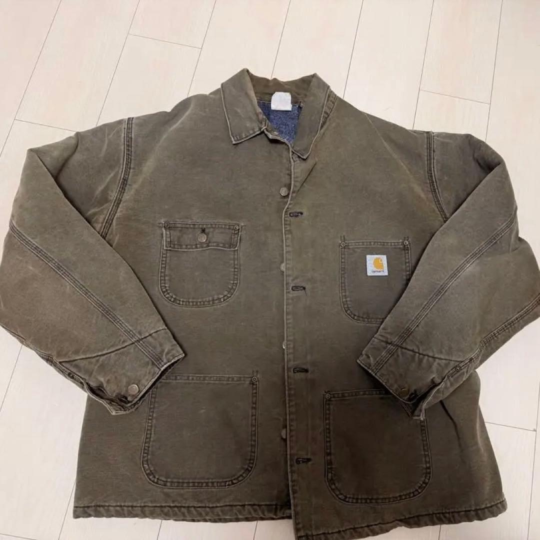[美品] Carhartt ワークジャケット オリーブグリーン