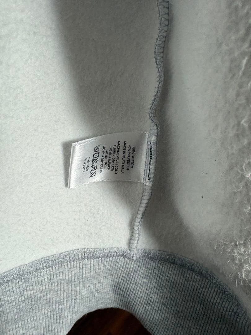 Stüssy グレー パーカー Lサイズ バックプリント