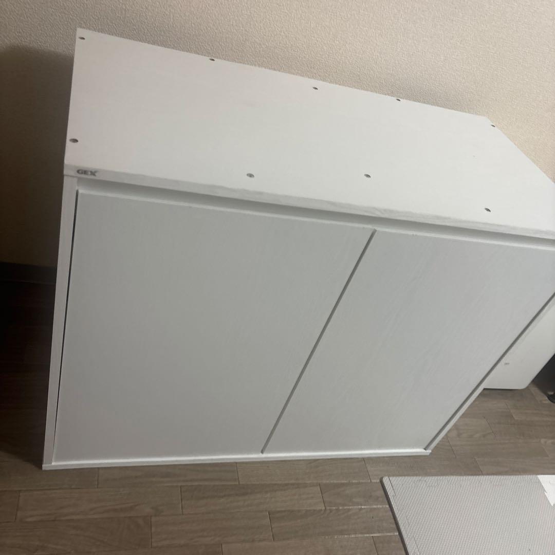 GEX 90cm水槽台　ホワイト