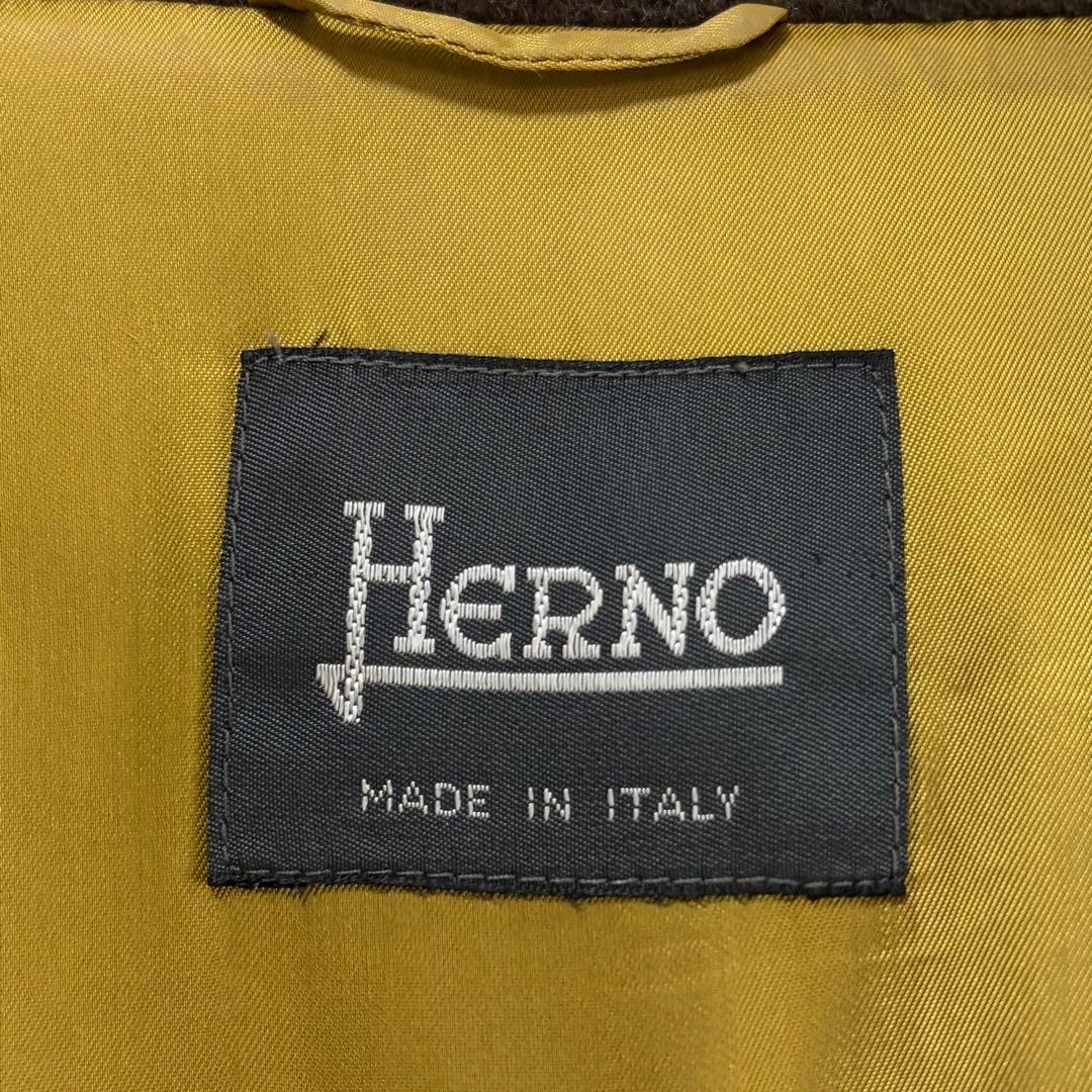 ☆大きいサイズ・XL☆チェスターコート　裏地総柄　羊毛&カシミヤ　ブラウン