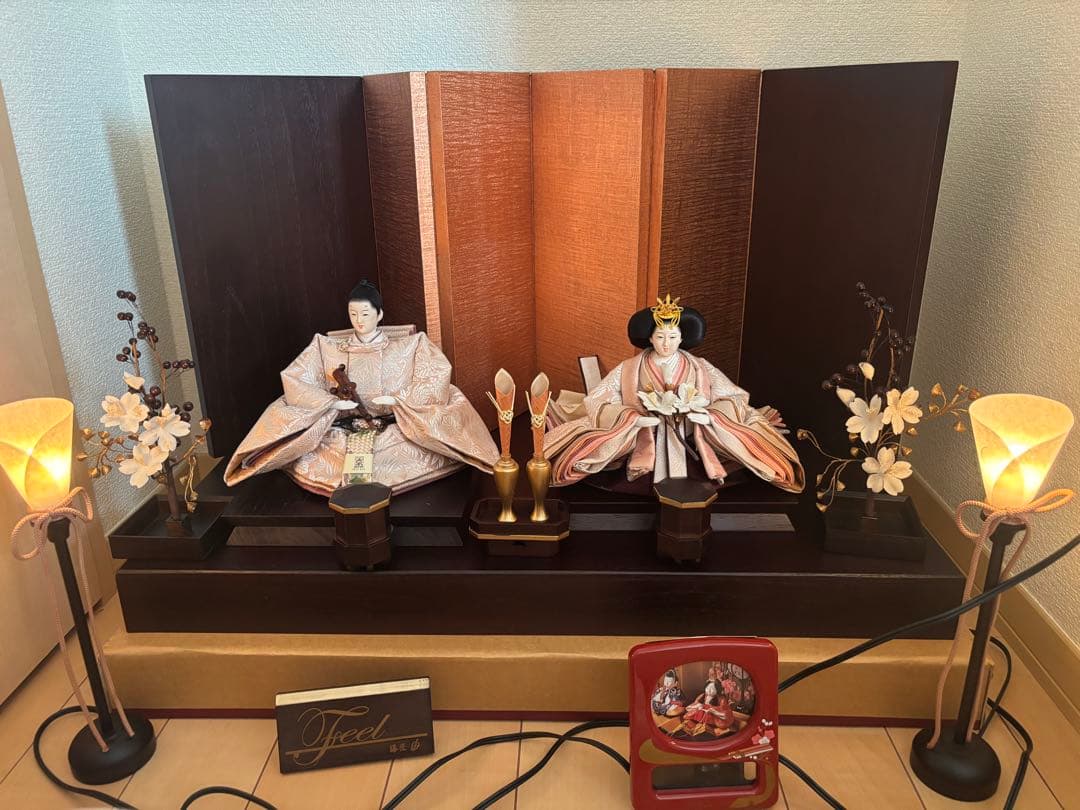 お雛様 オルゴール 節句用飾り布 ちゃんちゃんこ セット