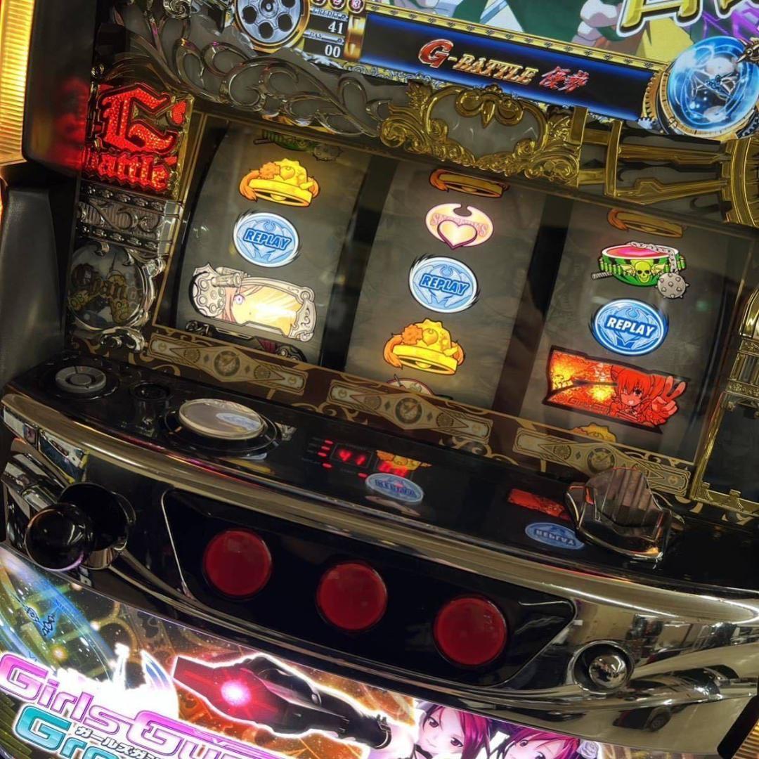 【パチスロ実機】ニューギン★パチスロガールズガンズグルービー【不要機付】