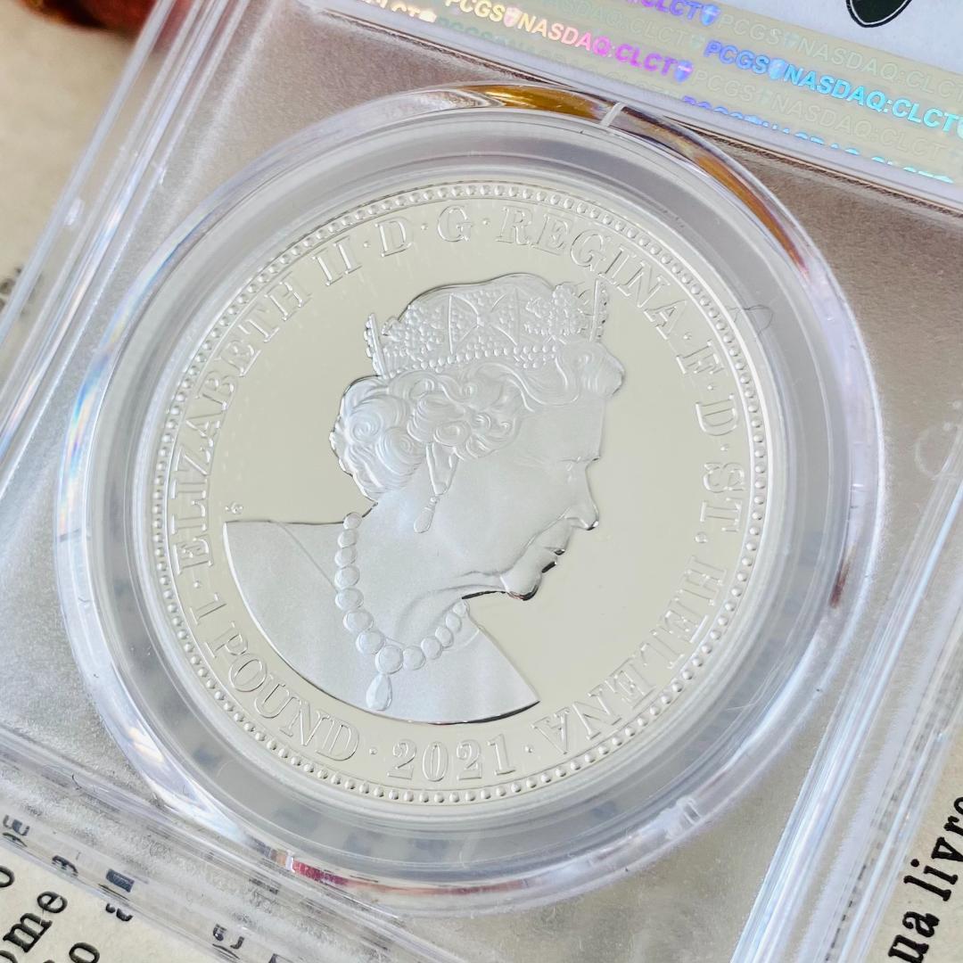 ★PCGS★2021 スリーグレイセス PF69 DCAM St. ヘレナ