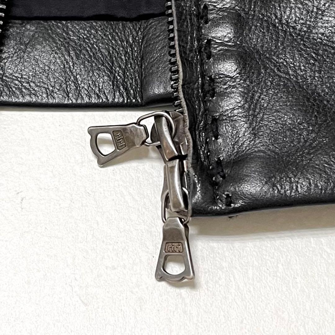 wjk カルぺディエムレザー ライダースジャケット(S)