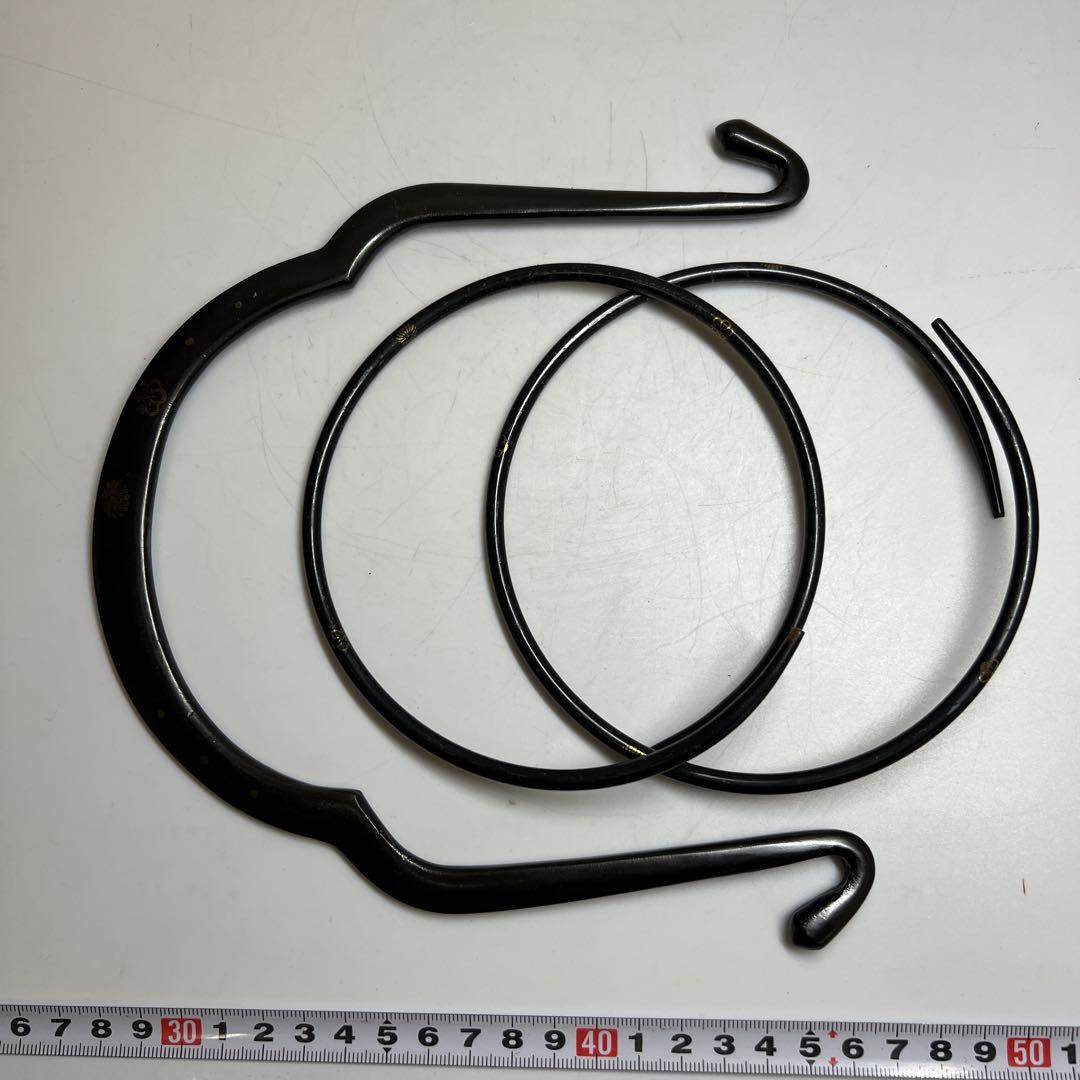 清五朗　金象嵌釣釜道具　共箱　1109g 東Y7-1204①