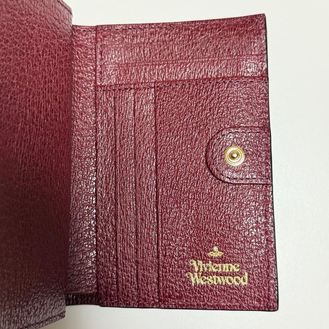 Vivienne Westwood バーガンディ 三つ折り財布