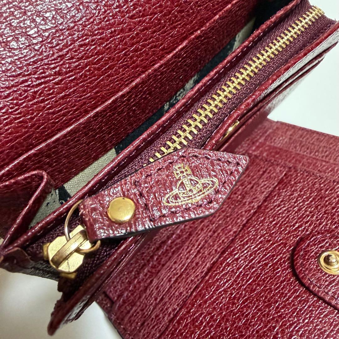 Vivienne Westwood バーガンディ 三つ折り財布