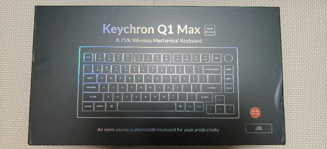 か*で様 Keychron Q1 Max JIS配列 茶軸 ワイヤレスメカニカル