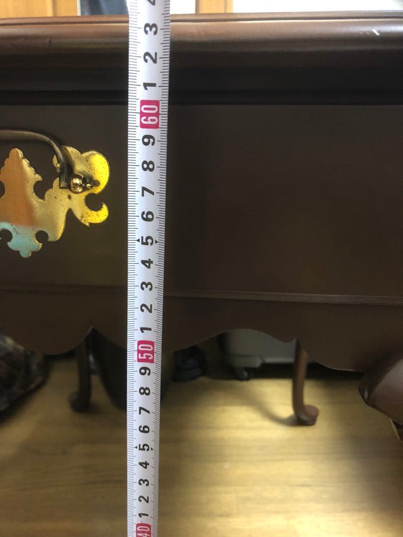 キンケイド♦️アメリカン ヴィンテージ♦️希少 猫脚 引き出し付 テーブル♦️送料込