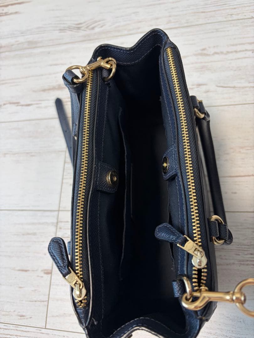 COACH ネイビー ハンドバッグ