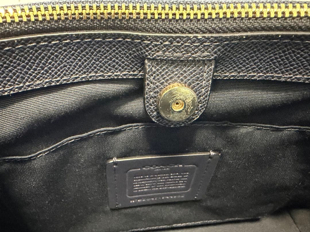 COACH ネイビー ハンドバッグ