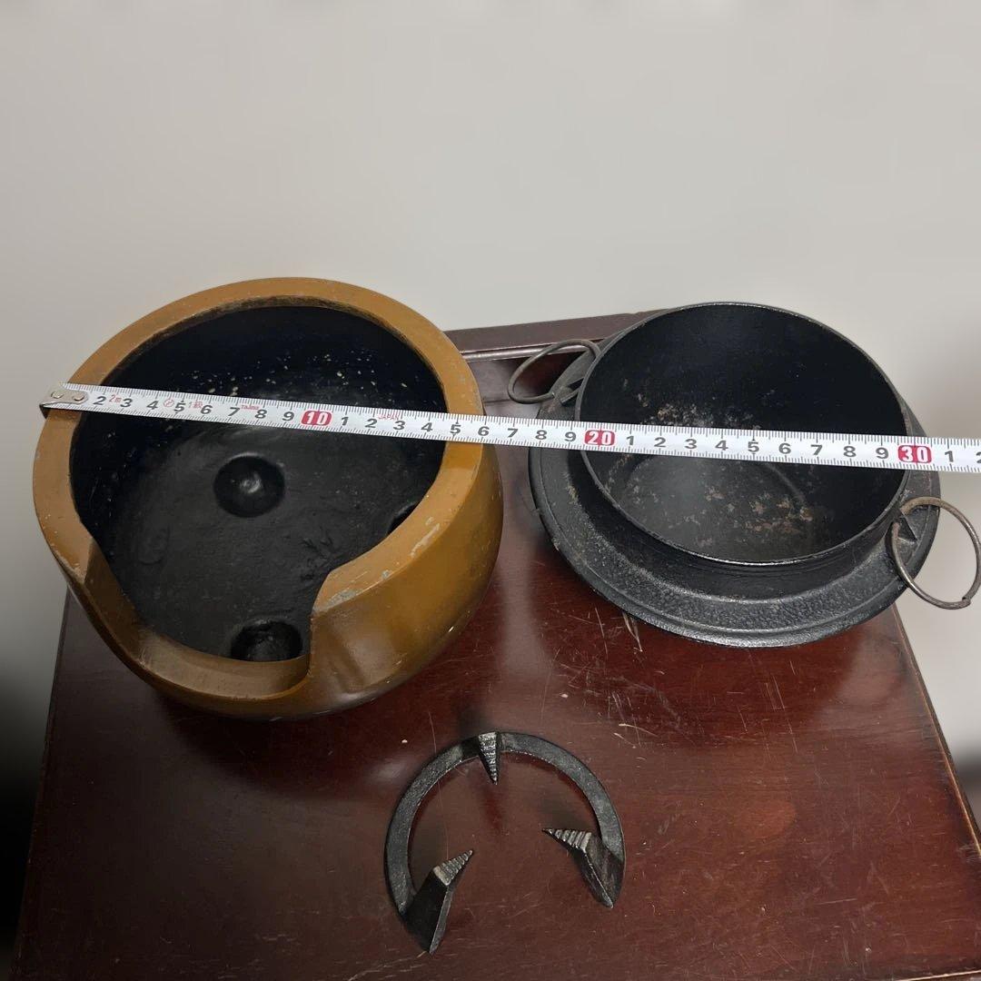 南部鉄釜飯　茶道具 風炉釜セット