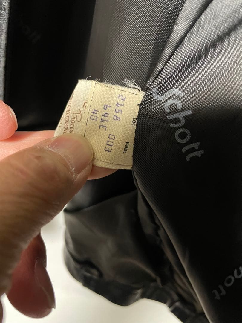schott シングルライダース サイズ40 美品