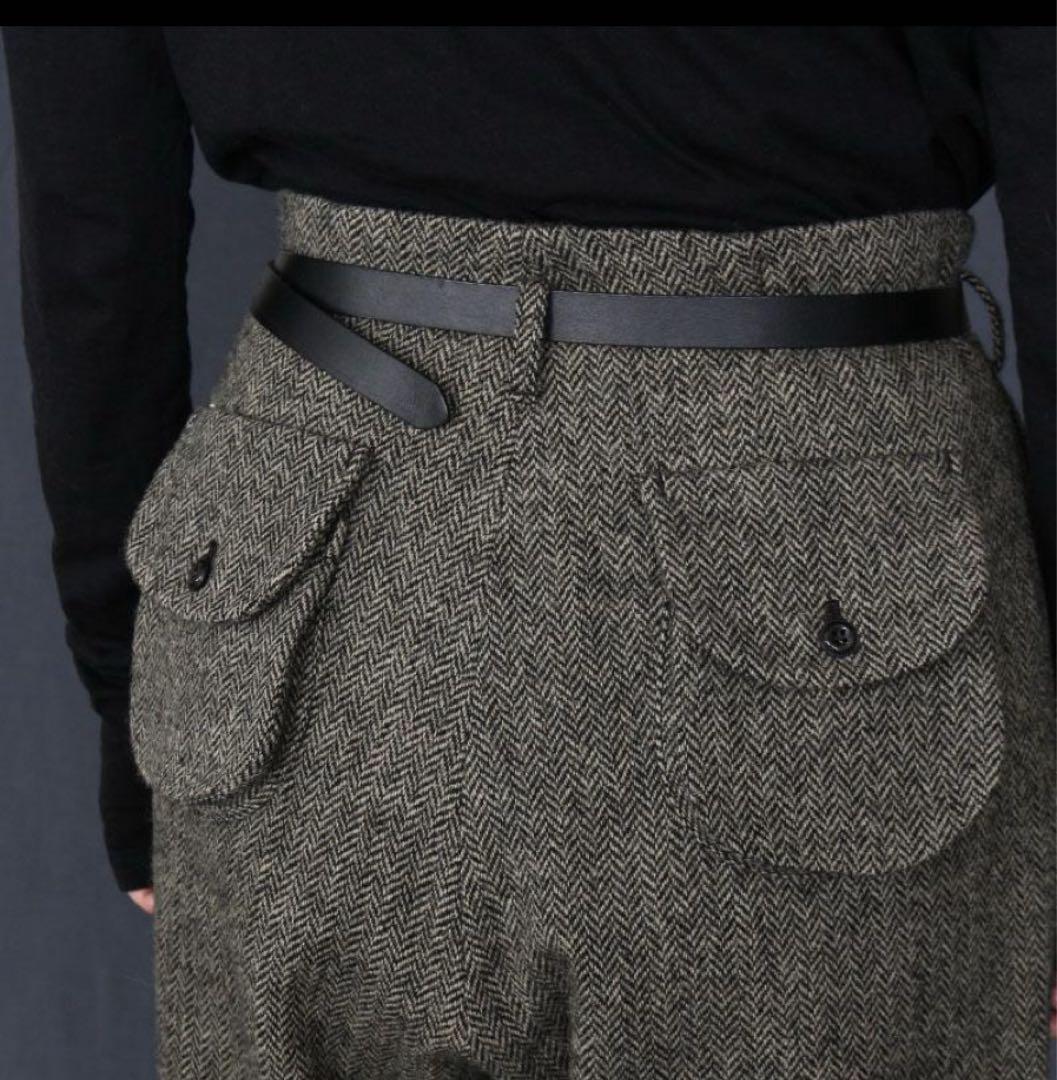 【美品】Lisetteリゼッタ　ヘリンボーンパンツ　ノアール