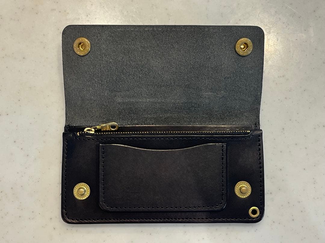 ロングトラッカーウォレット　ブラック