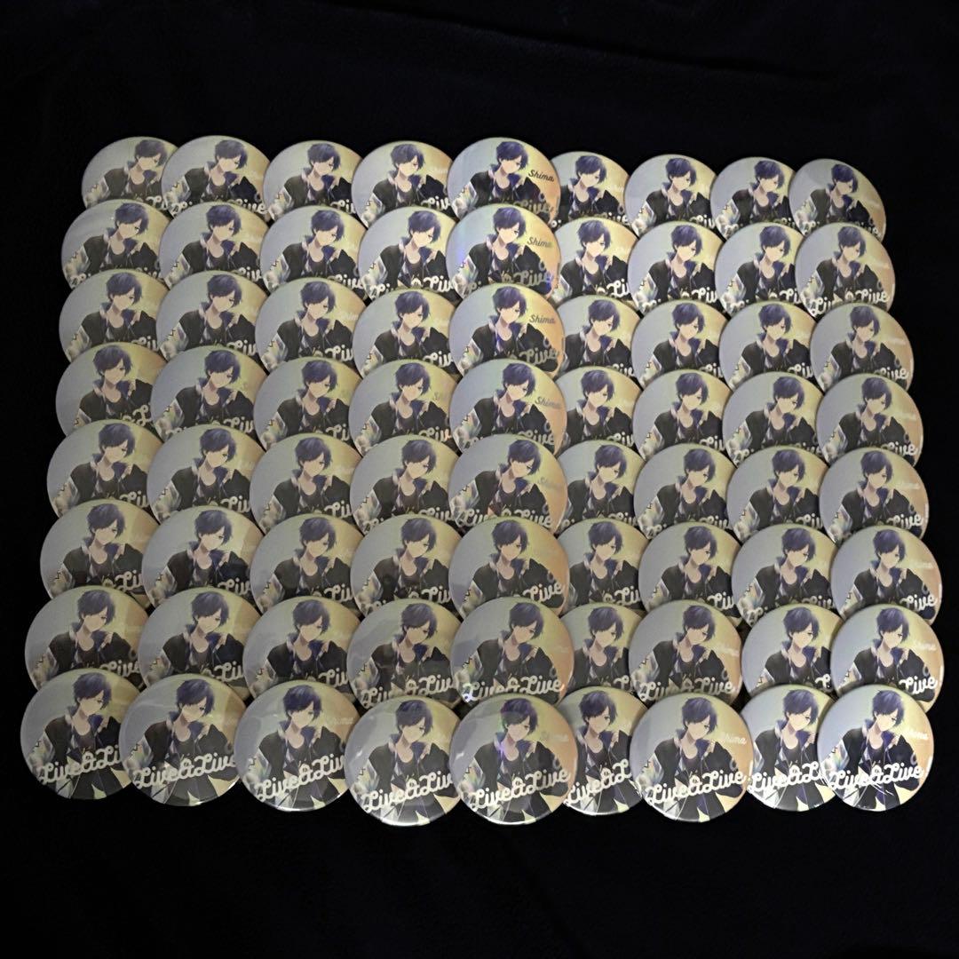 志麻缶バッジ　72個セット　RAINBOW　等身　A3痛バ