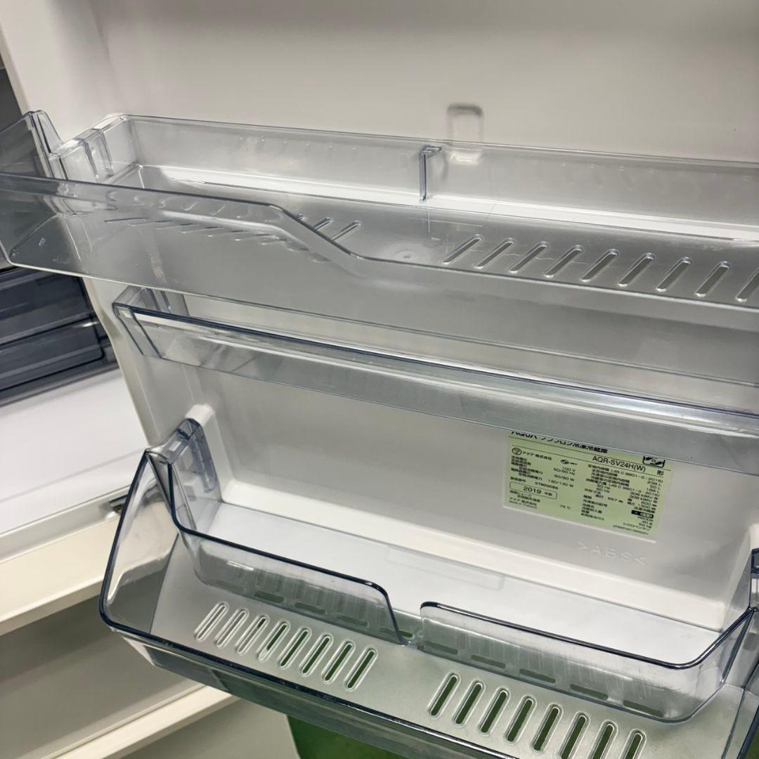 566 AQUA 大型冷蔵庫 1〜4人暮らし用 小型 自動製氷 右開き