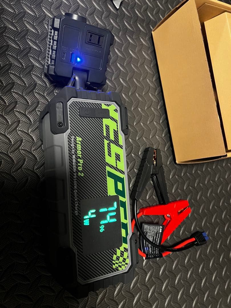 大容量モバイルバッテリー ジャンプスターター 12V サブバッテリー キャンプに