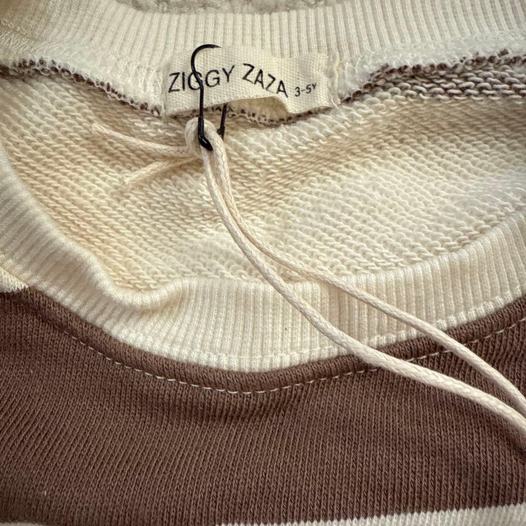 Ziggy zaza ボーダートレーナー　3-5y