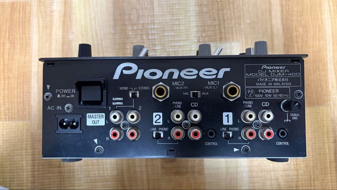 Pioneer DJM-400 2チャンネルDJミキサー