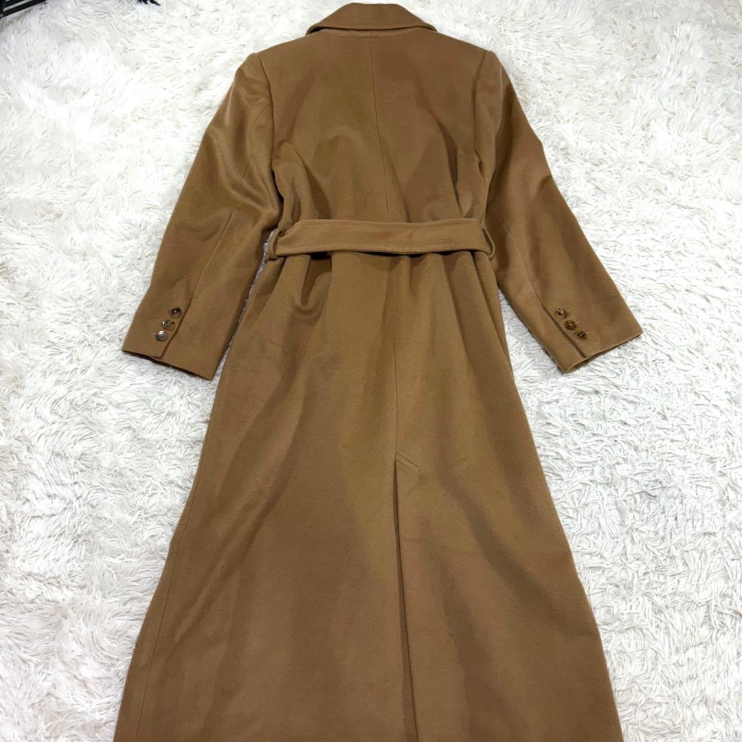【極美品】マダムニコル キャメル カシミア100% ダブルチェスターコート M