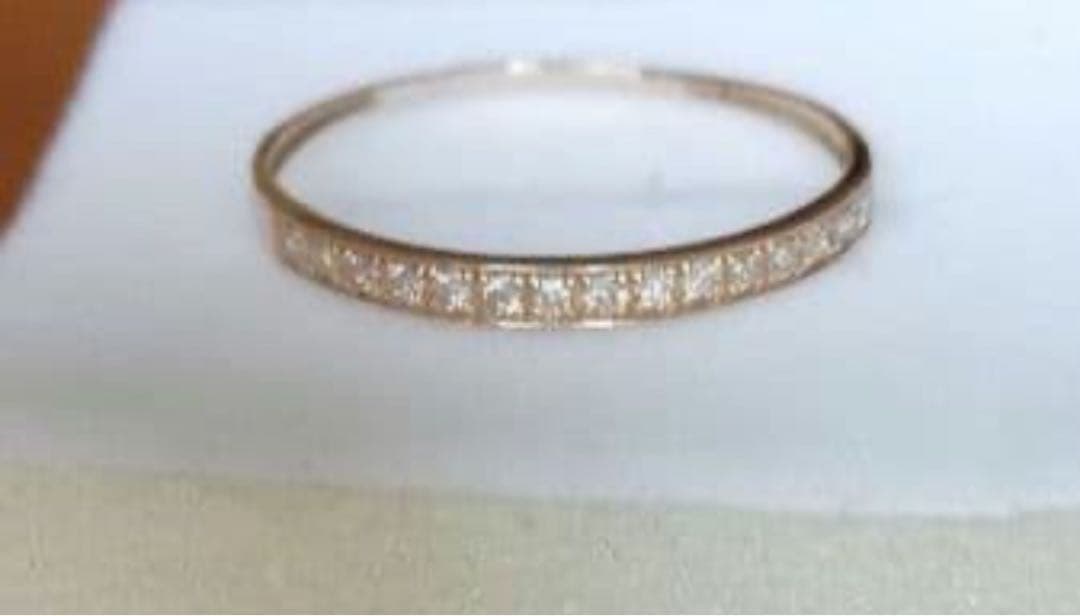 k18 ハーフエタニティダイヤモンド 0.08ct