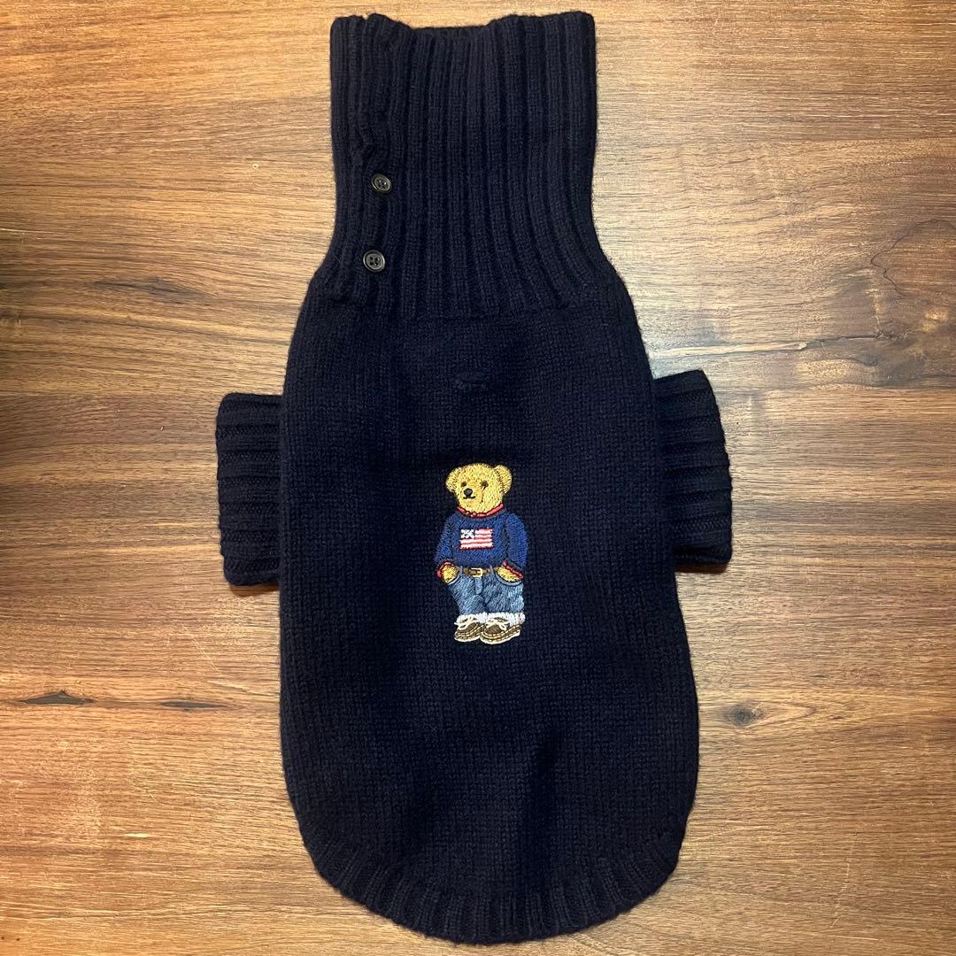 試着のみ ラルフローレン ベアウールカシミヤ ドッグセーター