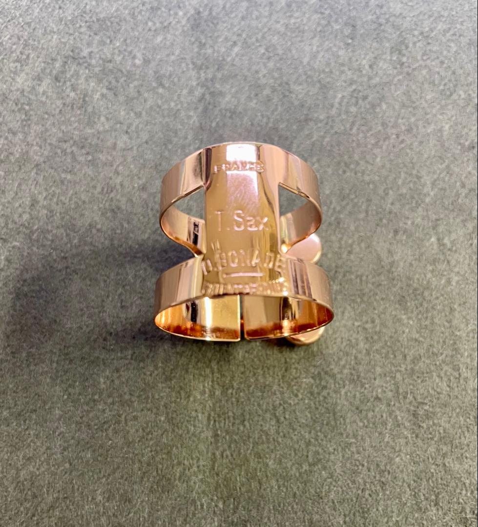 ボナード　テナーサックスリガチャー　ピンクゴールドメッキ（PGP）