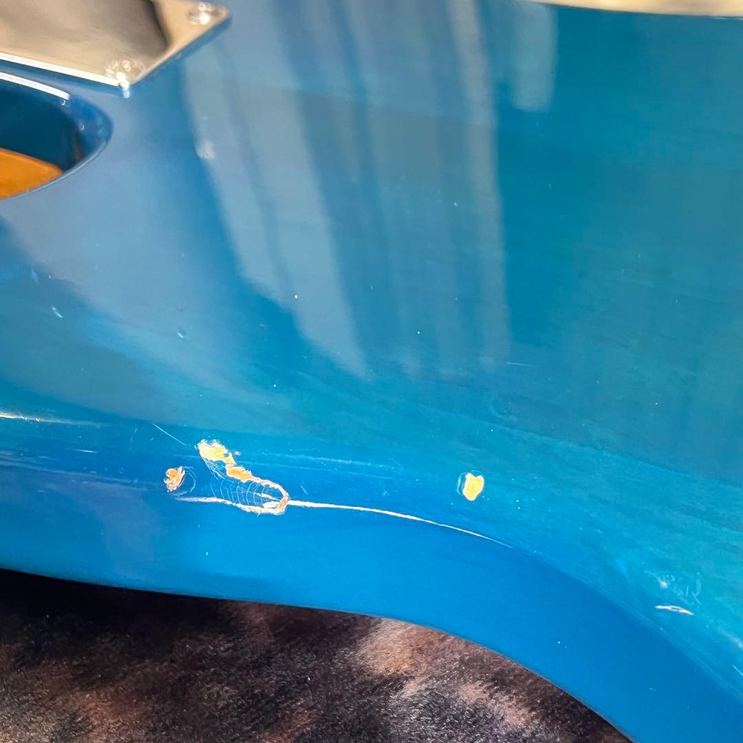 フォトジェニック ジャズベース シースルーブルー 管AC