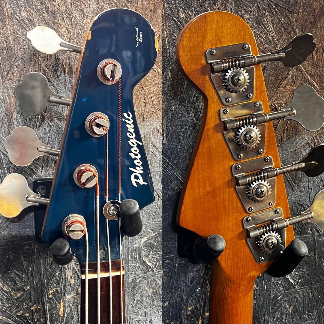 フォトジェニック ジャズベース シースルーブルー 管AC