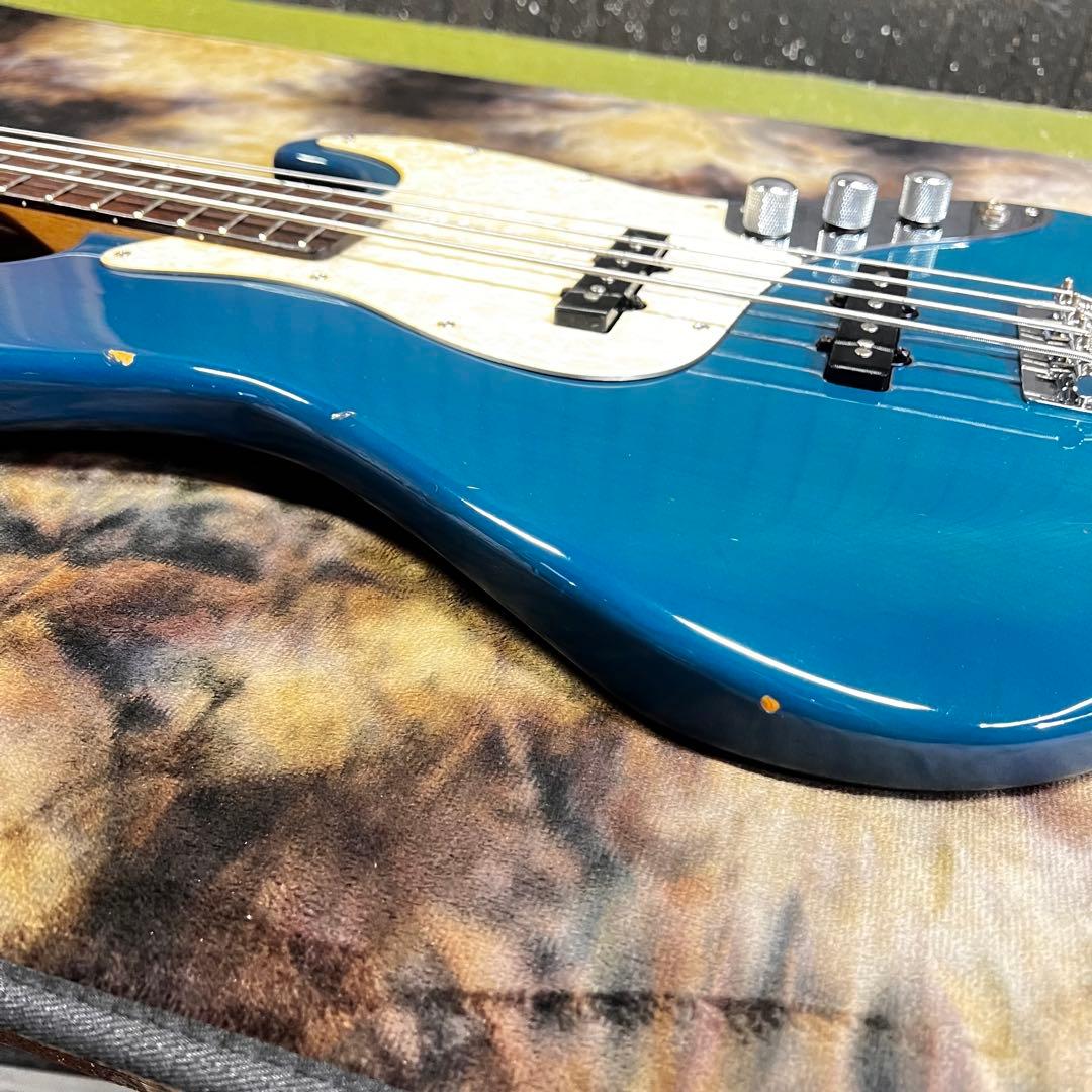 フォトジェニック ジャズベース シースルーブルー 管AC