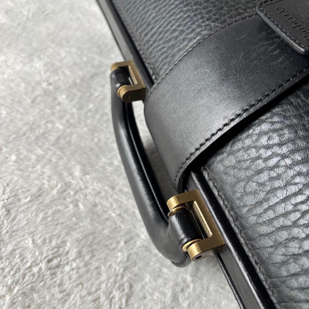 BURBERRY バーバリー ダレスバッグ ビジネスバッグ ブラック レザー